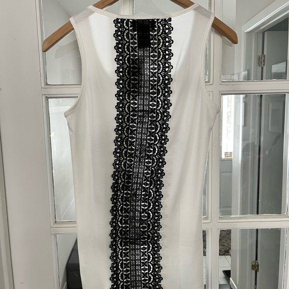 Sugar skull tank top with lace back detailing. - Picture 2 of 3